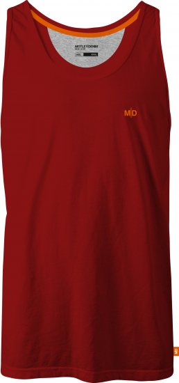 Motley Denim Madrid Tank top Red - T-shirts - T-shirts Homme Grande Taille