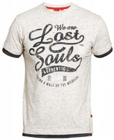 D555 Maiden T-shirt Off White - T-shirts - T-shirts Homme Grande Taille