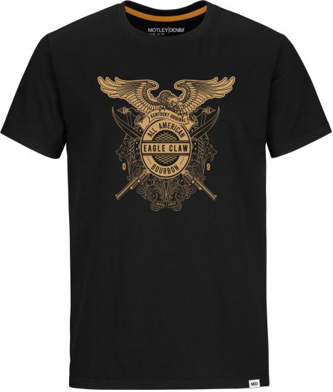 Motley Denim MANHATTAN T-shirt Black - T-shirts - T-shirts Homme Grande Taille