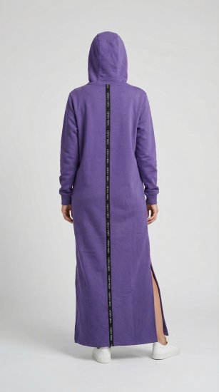 Nora Mikken MARI Maxi Hoodie Dress Purple - Sweatshirts & hoodies - 
