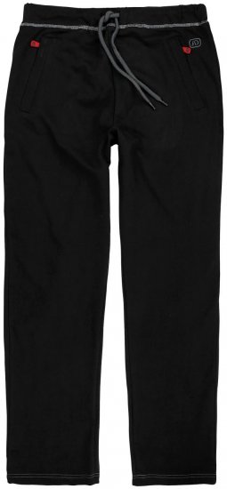 Adamo Markus Sweatpants with draw-cord Black - Pantalons/shorts de survêtement - Survêtement/jogging grandes tailles