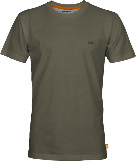 Motley Denim Malaga T-Shirt Dark Khaki - T-shirts - T-shirts Homme Grande Taille