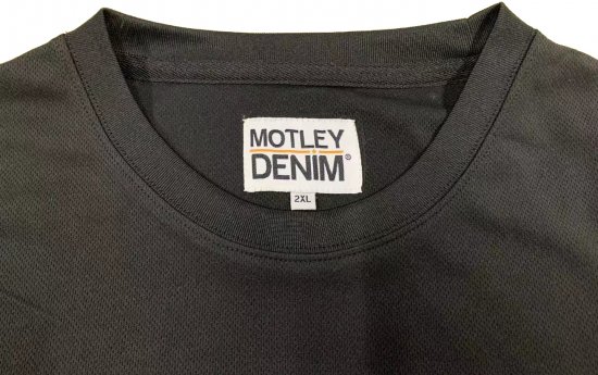 Motley Denim Technical T-shirt Black - Sport & outdoor - Vêtements de sport grande taille 