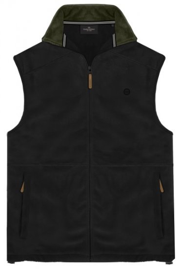 Double Outfitters MFT-7089 Sleeveless Fleece Vest Black - Vestes - Vestes Homme Grandes Tailles