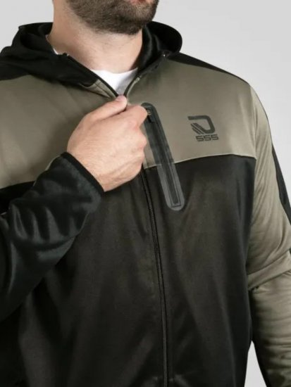 D555 Southport Sweat zippé à capuche Noir - Sweatshirts & hoodies - Sweatshirts/Hoodies grande taille homme
