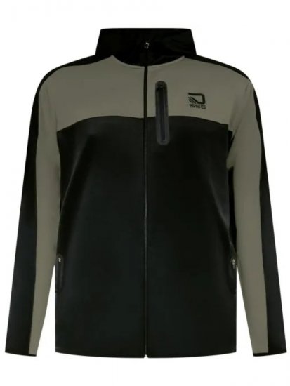 D555 Southport Sweat zippé à capuche Noir - Sweatshirts & hoodies - Sweatshirts/Hoodies grande taille homme