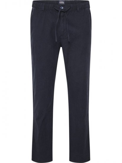 North Latitude 51142 Pantalon en lin à taille élastique Bleu marine - Jeans et pantalons - Jeans et Pantalons grande taille 