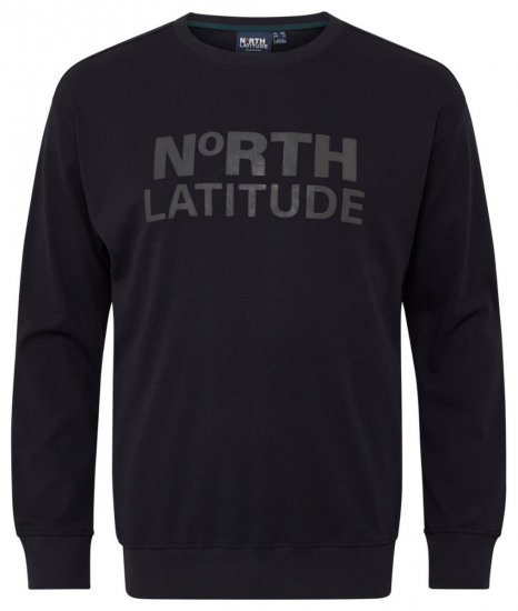 North Latitude 53123 Sweat-shirt à logo Noir - Sweatshirts & hoodies - Sweatshirts/Hoodies grande taille homme