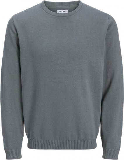 Jack & Jones BASIC Knitted Sweater Grey - Sweatshirts & hoodies - Sweatshirts/Hoodies grande taille homme