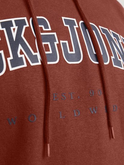 Jack & Jones CALEB Hoodie Red - Sweatshirts & hoodies - Sweatshirts/Hoodies grande taille homme