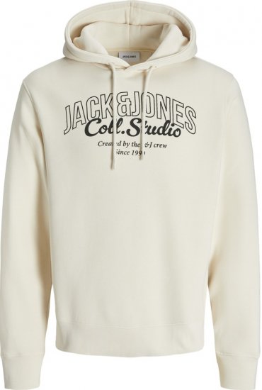 Jack & Jones Makoto Hoodie White - Sweatshirts & hoodies - Sweatshirts/Hoodies grande taille homme