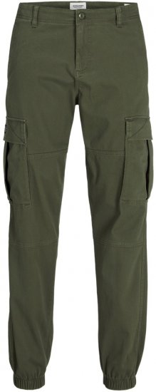 Jack & Jones Jonnie Cuffed Cargo Pants Green - Jeans et pantalons - Jeans et Pantalons grande taille 