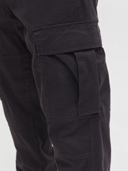 Jack & Jones Jonnie Cuffed Cargo Pants Black - Jeans et pantalons - Jeans et Pantalons grande taille 