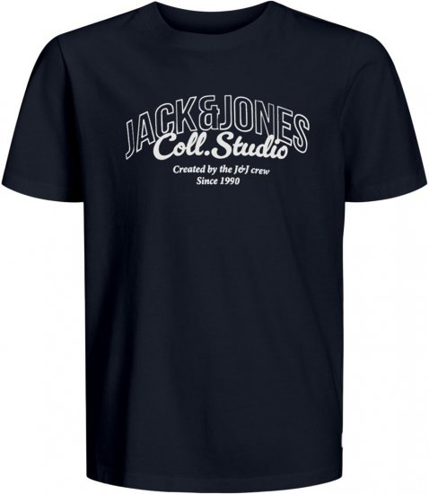 Jack & Jones Makoto T-shirt Blue - T-shirts - T-shirts Homme Grande Taille