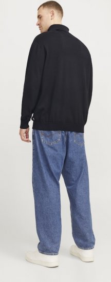 Jack & Jones Basic Knitted Sweater with Rolled Neck Black - Tous les vêtements - Vêtements grande taille pour hommes