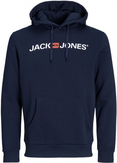 Jack & Jones ECORP Old Logo Hoodie Blue - Sweatshirts & hoodies - Sweatshirts/Hoodies grande taille homme