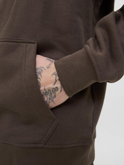 Jack & Jones Soho Hoodie Brown - Sweatshirts & hoodies - Sweatshirts/Hoodies grande taille homme