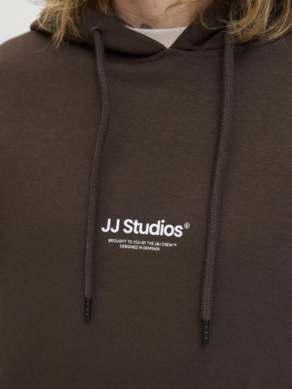 Jack & Jones Soho Hoodie Brown - Sweatshirts & hoodies - Sweatshirts/Hoodies grande taille homme