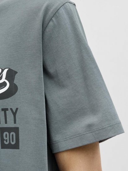 Jack & Jones Logo 2COL T-shirt Grey - T-shirts - T-shirts Homme Grande Taille