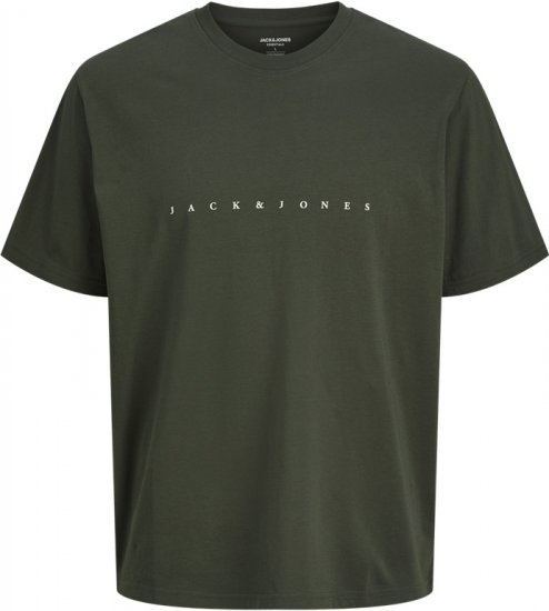 Jack & Jones STAR T-Shirt Green - T-shirts - T-shirts Homme Grande Taille