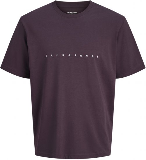 Jack & Jones STAR T-Shirt Purple - T-shirts - T-shirts Homme Grande Taille