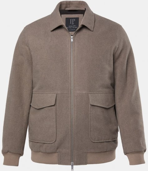 JP1880 Blouson Jacket Lightweight and Warm Brown - Vestes - Vestes Homme Grandes Tailles