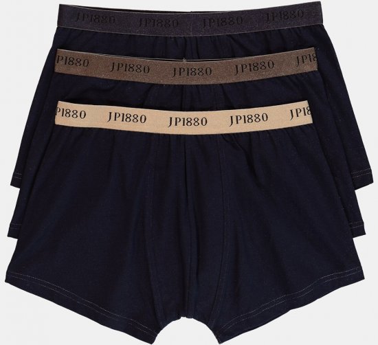 JP1880 FLEXNAMIC OEKO-TEX Boxer Shorts 3-Pack Dark Navy - Sous-vêtements & bain - Sous-vêtements Grande Taille