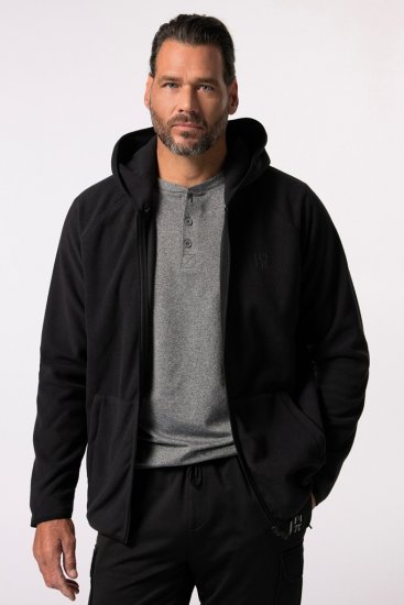 JAY-PI Ultra-light Fleece Jacket Black - Sweatshirts & hoodies - Sweatshirts/Hoodies grande taille homme