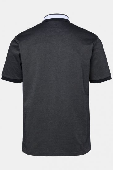 JAY-PI Quickdry Two-Tone Golf Poloshirt Black - Polos - Polos homme grande taille