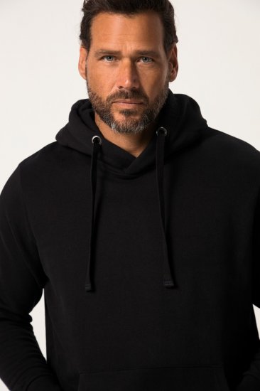 JAY-PI Hoodie with Soft Brushed Interior Black - Sweatshirts & hoodies - Sweatshirts/Hoodies grande taille homme