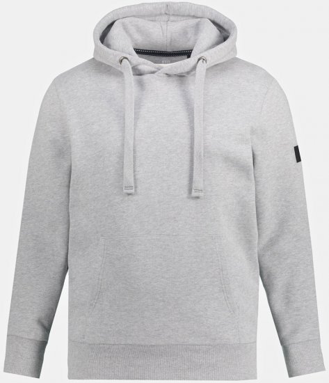JAY-PI Hoodie with Soft Brushed Interior Grey - Sweatshirts & hoodies - Sweatshirts/Hoodies grande taille homme