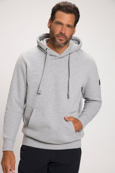 JAY-PI Hoodie with Soft Brushed Interior Grey - Sweatshirts & hoodies - Sweatshirts/Hoodies grande taille homme