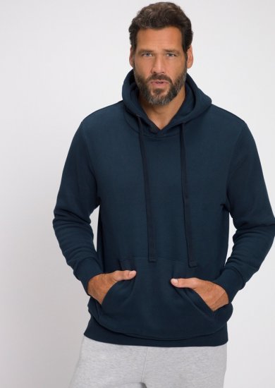 JAY-PI Hoodie with Soft Brushed Interior Navy - Sweatshirts & hoodies - Sweatshirts/Hoodies grande taille homme