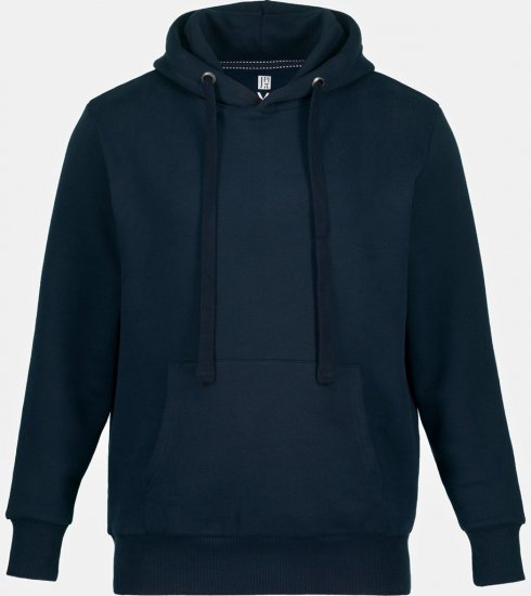 JAY-PI Hoodie with Soft Brushed Interior Navy - Sweatshirts & hoodies - Sweatshirts/Hoodies grande taille homme