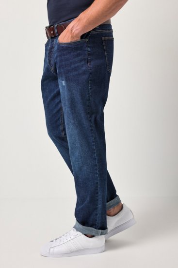 JP1880 FLEXNAMIC Jeans Tapered Loose Fit Dark Denim Blue - Jeans et pantalons - Jeans et Pantalons grande taille 