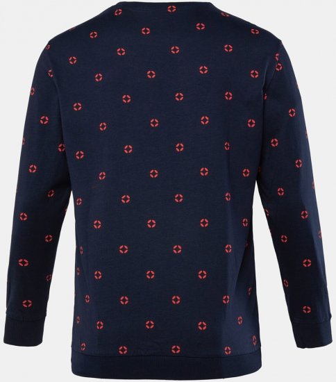 JP1880 Two-piece Pyjamas Long Sleeve and Long Trousers Navy - Sous-vêtements & bain - Sous-vêtements Grande Taille