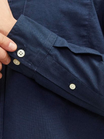 Jack & Jones Brook Oxford Shirt Long Sleeve Navy - Chemises - Chemises Grandes Tailles Hommes