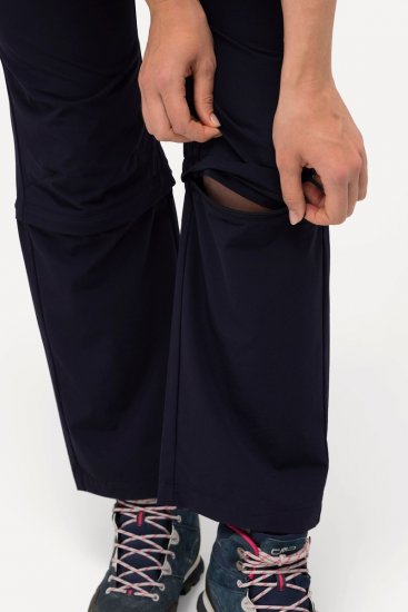 Ulla Popken Versatile Zip Off Leg Quick Dry Stretch Pants Navy Blue - Pantalons - Pantalons femme grande taille