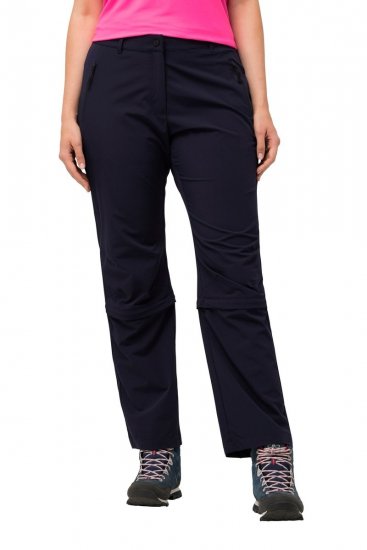 Ulla Popken Versatile Zip Off Leg Quick Dry Stretch Pants Navy Blue - Pantalons - Pantalons femme grande taille
