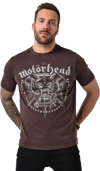 JP1880 Motörhead Soft Jersey Vintage T-Shirt Brown - T-shirts de groupes - 