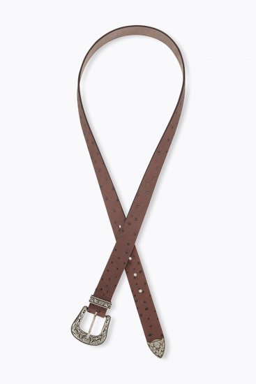 Ulla Popken Classic Belt Brown - Ceintures femme - 
