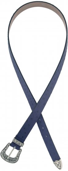 Ulla Popken Classic Belt Blue - Ceintures femme - 