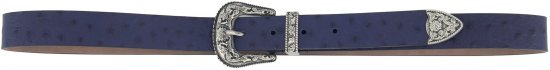 Ulla Popken Classic Belt Blue - Ceintures femme - 