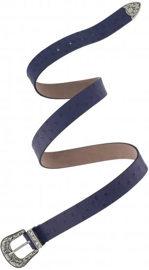 Ulla Popken Classic Belt Blue - Ceintures femme - 