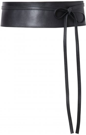 Ulla Popken Tie Belt Black - Ceintures femme - 