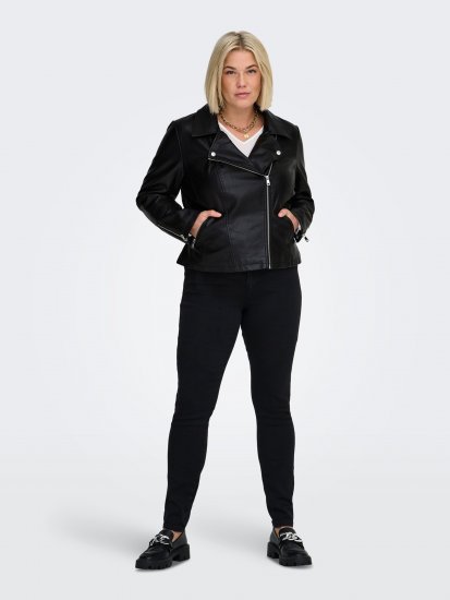Only Carmakoma Emmy Biker Jacket Black - Vestes en cuir - 