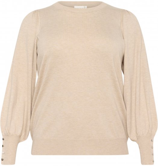 Kaffe Curve Lizzy Pull à manches longues Beige - Pulls et mailles - 