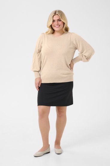 Kaffe Curve Lizzy Pull à manches longues Beige - Pulls et mailles - 