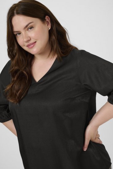 Kaffe Curve Ada Blouse Black - Chemisiers - 