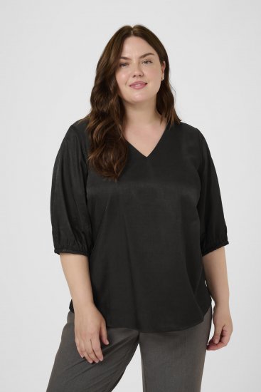 Kaffe Curve Ada Blouse Black - Chemisiers - 